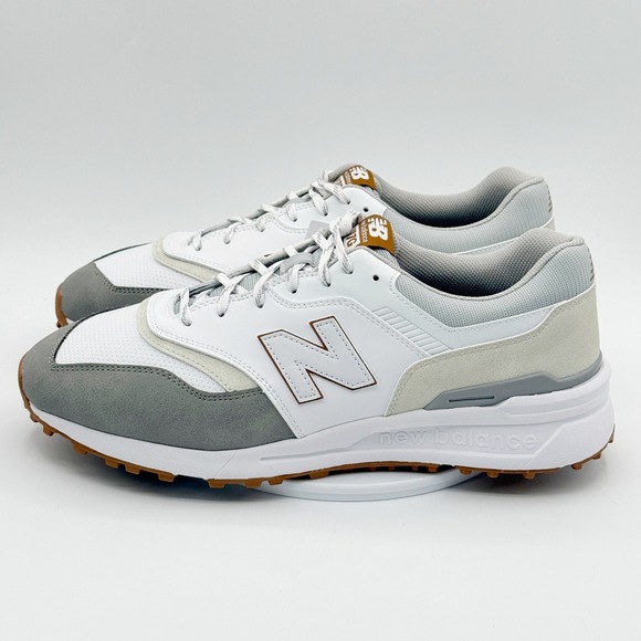 New Balance 997 SL Golf Shoes Size 13 - 4E EXTRA WIDE Mens White Gray NEW main image 5